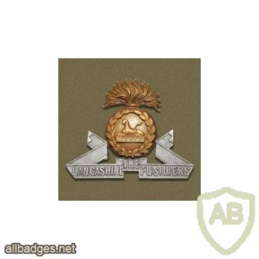 Lancashire Fusiliers cap badge, bimetal img34901
