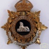 LINCOLNSHIRE REGIMENT helmet badge, King's crown img34956