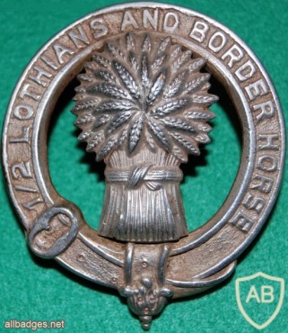 Lothians and Border Horse cap badge, pipers, type 1947-56 img34962