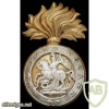 Northumberland Fusiliers (Royal) regimental hackle, post 1935, bimetal