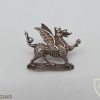 Montgomeryshire Yeomanry collar badge, officers, silver