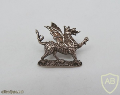 Montgomeryshire Yeomanry collar badge, officers, silver img35083