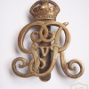 Norfolk Yeomanry cap badge, George V royal cipher