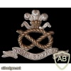 North Staffordshire Regiment cap badge, bimetal, type 1