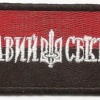 Voluntary Ukrainian Corps "The Right Sector" (on the chest)