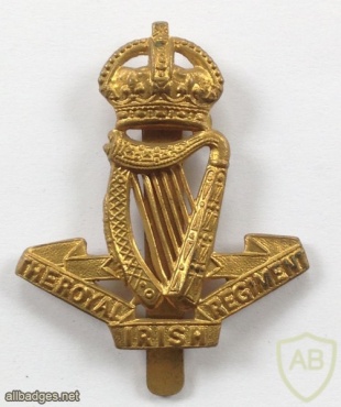 Royal Irish Regiment cap badge, King's crown img35824