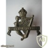 Royal Ulster Rifles cap badge, King's crown, silver, rare pattern img35853