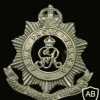 North Somerset Yeomanry cap badge, King's crown, GVR