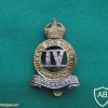 4th Queen's Own Hussars cap badge, King's crown, bimetal, slider img35913
