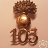 103rd Regiment of Foot (Royal Bombay Fusiliers) cap badge img35967