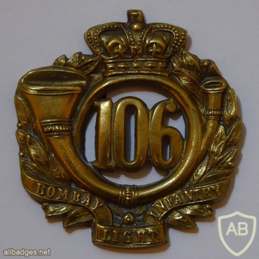 106th Regiment of Foot (Bombay Light Infantry) cap badge img35968