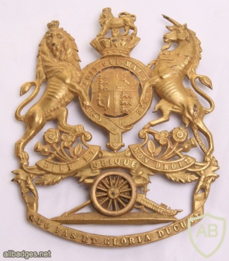 Royal Artillery helmet badge, Victorian img36002