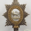 Worcestershire Regiment collar badge, bimetal