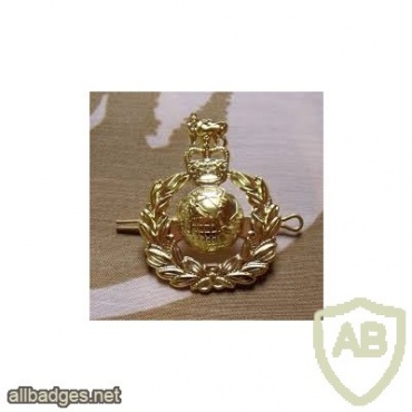 Royal Marines cap badge, Queen's crown img36065