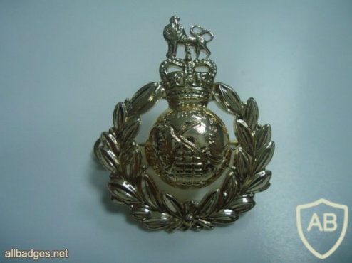 Royal Marines cap badge, Queen's crown img36066