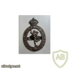 ROYAL CORPS OF SIGNALS cap badge, WWII plastic, King's crown img36060