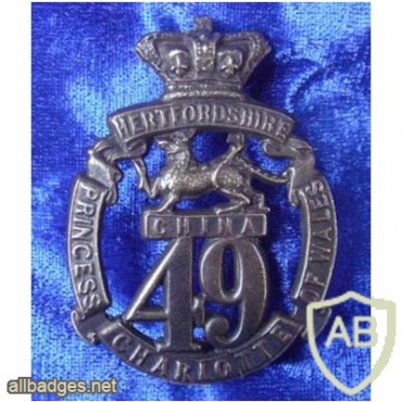 49th (Princess Charlotte of Wales's) (Hertfordshire) Regiment of Foot cap badge img36282