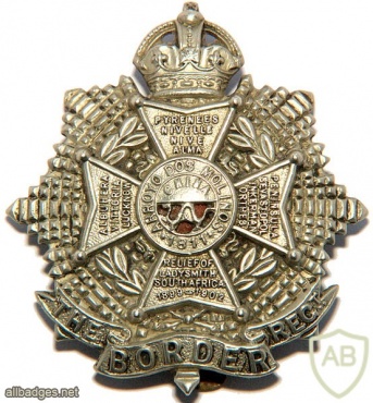 BORDER REGIMENT cap badge, King's crown img36416