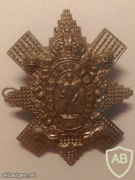 Highland Cyclist Battalion cap badge, King's crown img36526