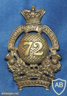 72nd Regiment, Duke of Albany's Own Highlanders cap badge, Victorian img36527