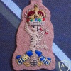 SAS 63rd signal squadron cap badge, cloth, Queen's crown