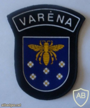 Lithuanian police patch Varena city img36657