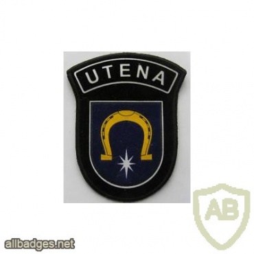 Lithuanian police patch Utena city img36656