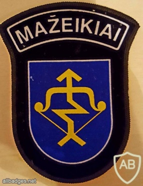 Lithuanian police patch Mazeikiai city img36664