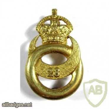 28th Punjabis cap badge, King's crown img36759