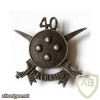 40th Pathans cap badge