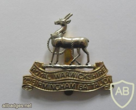 Royal Warwickshire Regiment 2nd Birmingham (Pals) Battalion cap badge img36849