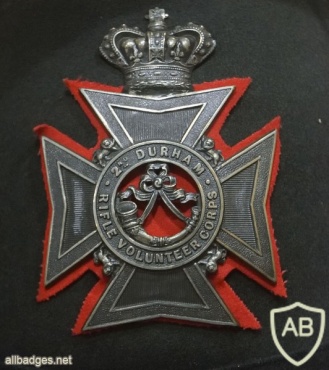 2nd (Administrative battalion) Durham Rifle Volunteer Corps helmet badge, pre 1881 img36845
