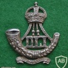 Durham Light Infantry cap badge, King's crown, South Africa battle-honour