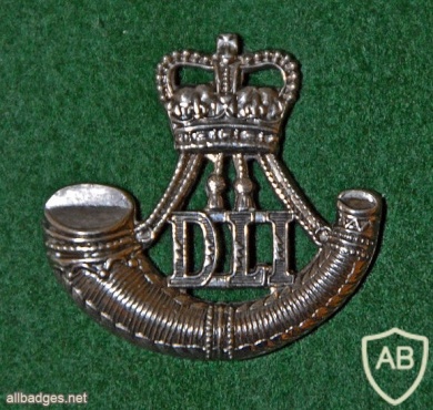 Durham Light Infantry cap badge, Queen's crown img36844