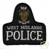 England - West Midlands Police arm patch