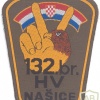 CROATIA Army 132nd "Našice" Brigade (Infantry) sleeve patch, 1995-2000