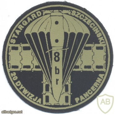 POLAND 8th Reconnaissance Battalion, 20th Armoured Division parachutist patch, subdued img37954