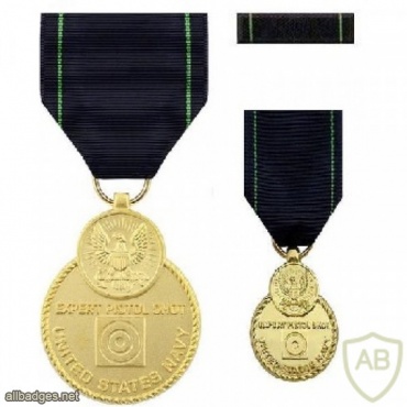 Navy Expert Pistol Shot Medal, anodized img38194