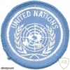 UNITED NATIONS Peacekeepers sleeve patch, English writing