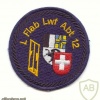 SWITZERLAND 12th Light AA Unit, Staff battery patch, type 2