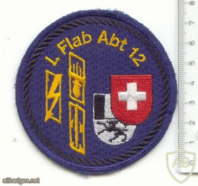  SWITZERLAND 12th Light AA Unit, Staff battery patch img39323