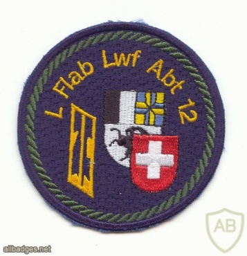  SWITZERLAND 12th Light AA Unit, 1st battery patch, type 2 img39329