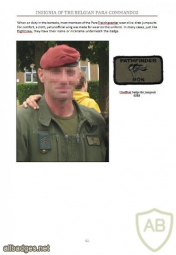 Alain Conradi. Insignia of the Belgian Para-Commandos img39661