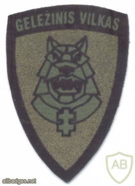 LITHUANIA Mechanised Infantry Brigade "Iron Wolf" sleeve patch, type 3, subdued variant, current img40206