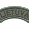 LITHUANIA Army "LIETUVA" shoulder title tab, cloth, subdued img40211