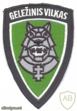 LITHUANIA Mechanised Infantry Brigade "Iron Wolf" sleeve patch, type 3, embroidered variant, current img40205