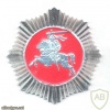LITHUANIA Police cap badge, silver, 1990s