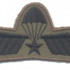 NETHERLANDS Army M93 Parachutist A Brevet (Operational) wings, subdued