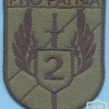 HUNGARY Defence Force 88th Rapid Reaction Battalion, 2nd Company sleeve patch, subdued img40625
