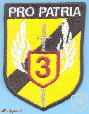 HUNGARY Defence Force 88th Rapid Reaction Battalion, 3rd Company sleeve patch, full color img40626